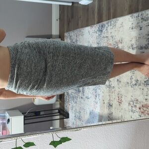 Gray Women's Midi Skirt